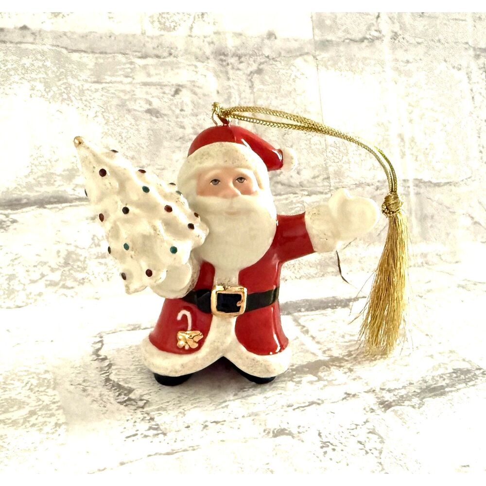 NIB Lenox 2004 Santa Claus Porcelain Holiday Ornament – Vintage Collectible